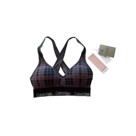 CALVIN KLEIN Modern Cotton‎ Holiday Padded Bralette Size XS NWT $46 - Picture 1 of 3